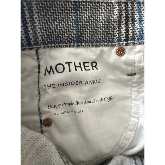 Women's Mother The Insider Ankle in Happy People Read and Drink Coffee size 24 - Picture 5 of 6